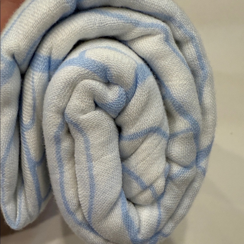 Seaka.Boo Blue Muslin Swaddle Blanket Breathable Blanket for Baby - Picture 5 of 5